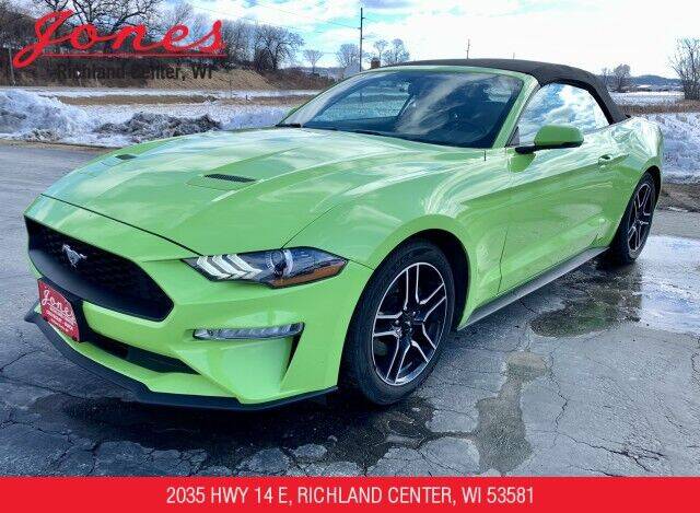 2020 Ford Mustang for sale at Jones Chevrolet Buick Cadillac in Richland Center WI