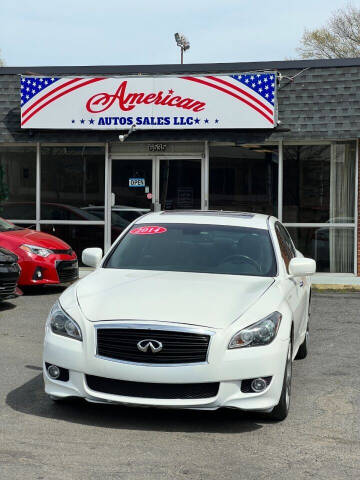 2013 Infiniti M37 for sale at American Auto Sales LLC in Charlotte NC