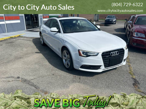 2014 Audi A5 for sale at City to City Auto Sales in Richmond VA