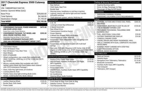 2017 Chevrolet Express 3500