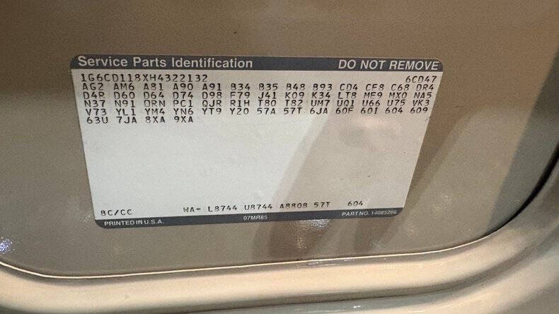 1987 Cadillac DeVille