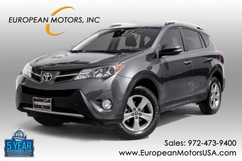 2015 Toyota RAV4 for sale at European Motors Inc in Plano TX