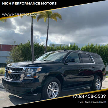 2018 Chevrolet Tahoe for sale at HIGH PERFORMANCE MOTORS in Hollywood FL