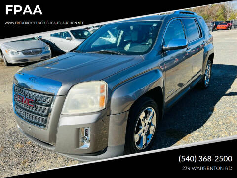 2012 GMC Terrain for sale at FPAA in Fredericksburg VA