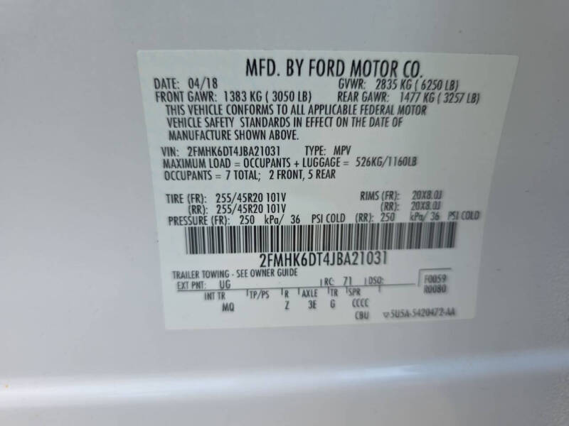 2018 Ford Flex Limited