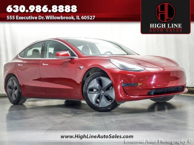 Red 2019 Tesla Model 3 Standard Range Plus Standard Range Plus 4dr Fastback 1