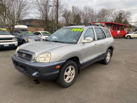 2003 Hyundai Santa Fe for sale at Blue Line Auto Group in Portland OR