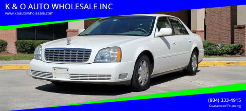 2004 Cadillac DeVille for sale at K & O AUTO WHOLESALE INC in Jacksonville FL