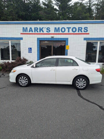 2012 Toyota Corolla for sale at Mark's Motors in Northampton MA