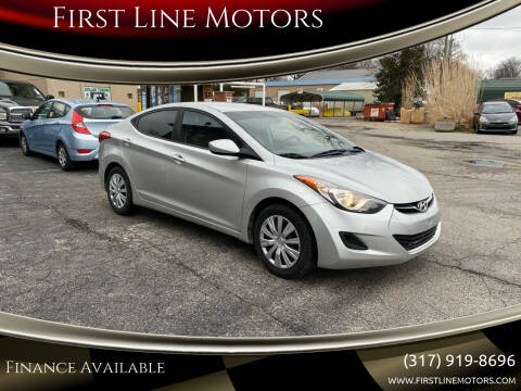 2012 Hyundai Elantra for sale at First Line Motors in Brownsburg IN