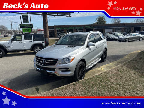 2015 Mercedes-Benz M-Class for sale at Beck's Auto in Chesterfield VA