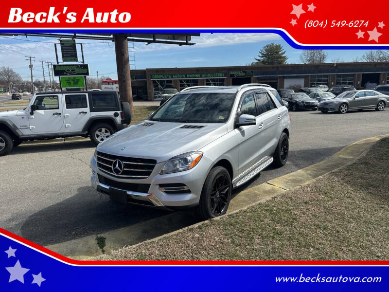 2015 Mercedes-Benz M-Class for sale at Beck's Auto in Chesterfield VA