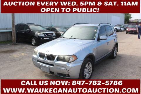 2006 BMW X3 for sale at Waukegan Auto Auction in Waukegan IL