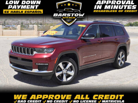 2021 Jeep Grand Cherokee L for sale at BARSTOW AUTO SALES in Barstow CA