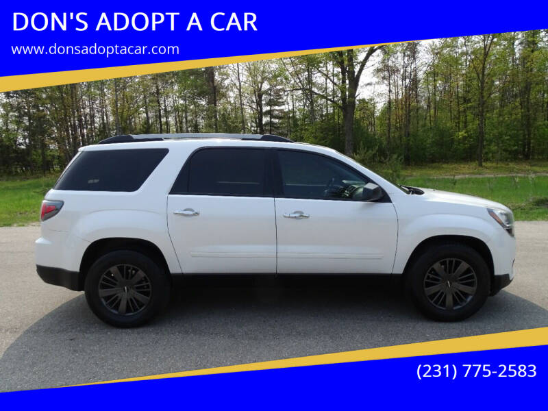 2016 GMC Acadia for sale at DON'S ADOPT A CAR in Cadillac MI