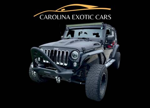2014 Jeep Wrangler Unlimited for sale at Carolina Exotic Cars & Consignment Center in Raleigh NC