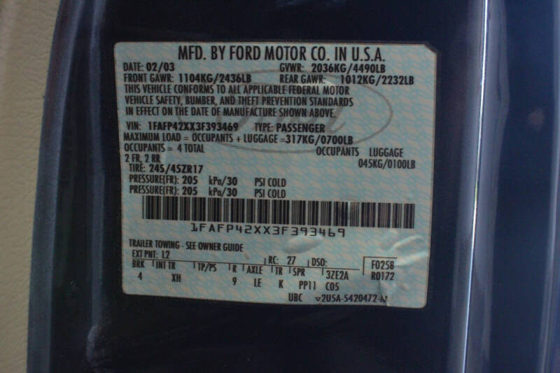 2003 Ford Mustang