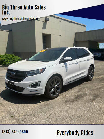 2017 Ford Edge for sale at Big Three Auto Sales Inc. in Detroit MI