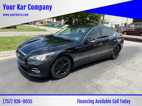 2017 Infiniti Q50 for sale at Your Kar Company in Norfolk VA