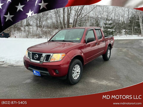 2016 Nissan Frontier for sale at MD Motors LLC in Williston VT