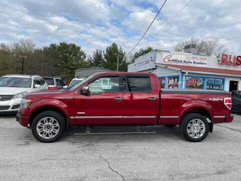 2013 Ford F-150 for sale at CERTIFIED AUTO DEALERS in Greenwood IN