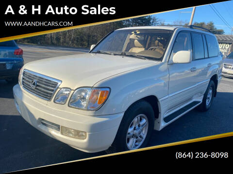 1999 Lexus LX 470 for sale at A & H Auto Sales in Greenville SC