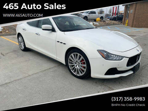 2015 Maserati Ghibli for sale at 465 Auto Sales in Indianapolis IN