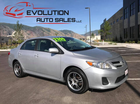 2012 Toyota Corolla for sale at Evolution Auto Sales LLC in Springville UT