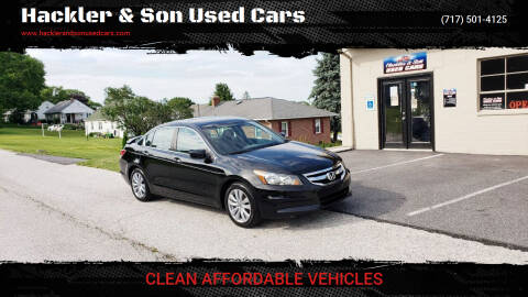 2011 Honda Accord for sale at Hackler & Son Used Cars in Red Lion PA