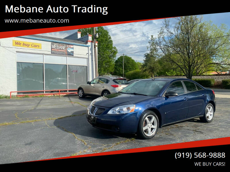 2008 Pontiac G6 for sale at Mebane Auto Trading in Mebane NC