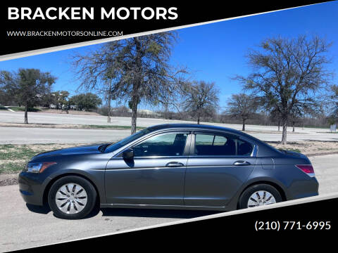 2010 Honda Accord for sale at BRACKEN MOTORS in San Antonio TX