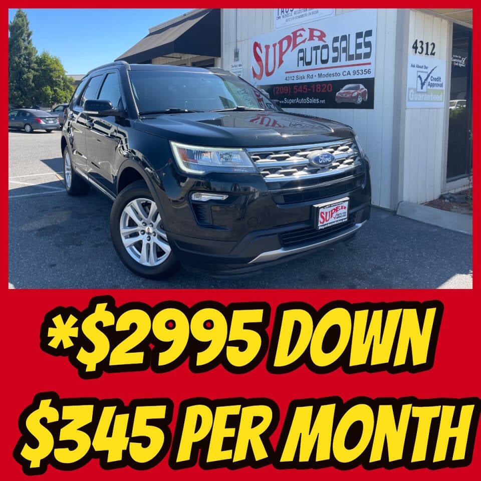 2018 Ford Explorer for sale at Super Auto Sales Modesto in Modesto, CA