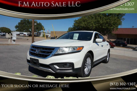 2013 Honda Crosstour for sale at F.M Auto Sale LLC in Dallas TX