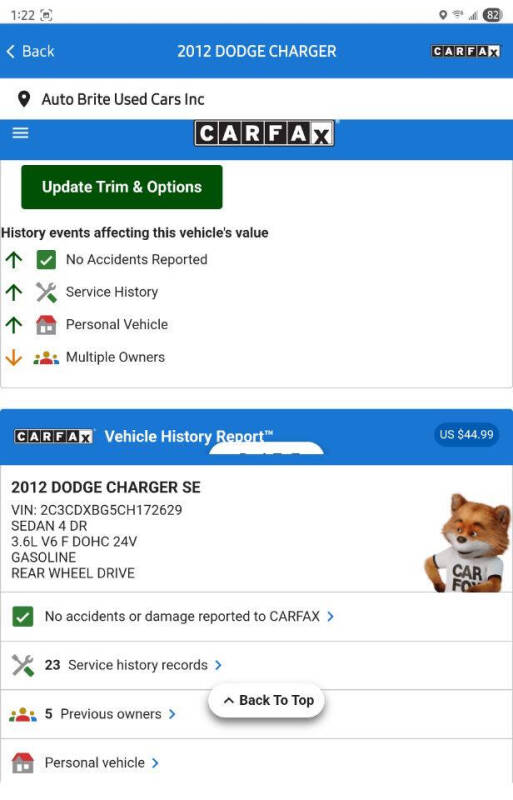 2012 Dodge Charger SE