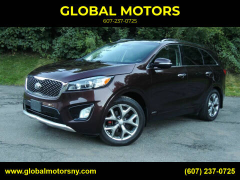 2016 Kia Sorento for sale at GLOBAL MOTORS in Binghamton NY