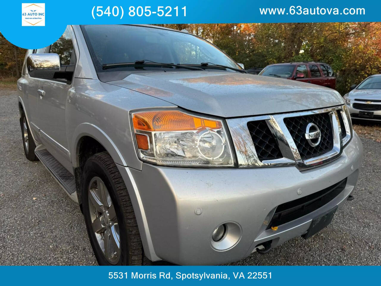 2011 Nissan Armada for sale at 63 Auto Inc in Spotsylvania, VA