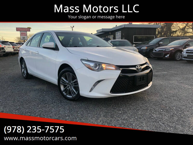 2015 Toyota Camry for sale at Mass Motors LLC in Worcester MA
