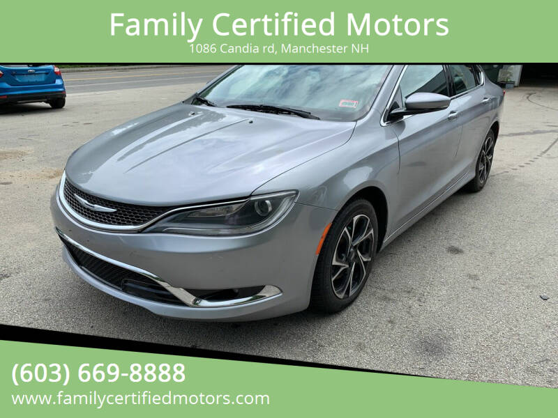 2015 Chrysler 200 for sale at Family Certified Motors in Manchester NH
