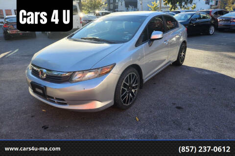 2012 Honda Civic for sale at Cars 4 U in Haverhill MA