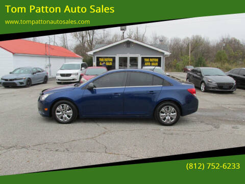 2012 Chevrolet Cruze for sale at Tom Patton Auto Sales in Scottsburg IN