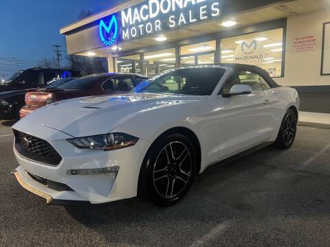 2022 Ford Mustang for sale at MacDonald Motor Sales in High Point NC