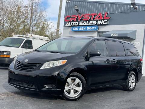 2013 Toyota Sienna for sale at Crystal Auto Sales Inc in Nashville TN