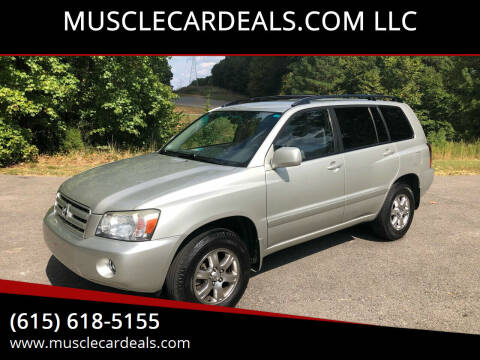 2005 Toyota Highlander for sale at MUSCLECARDEALS.COM LLC - Chad Cline   Musclecardeals.com LLC in White Bluff TN