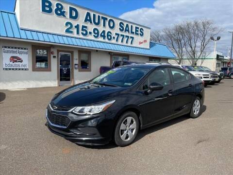 2017 Chevrolet Cruze for sale at B & D Auto Sales Inc. in Fairless Hills PA