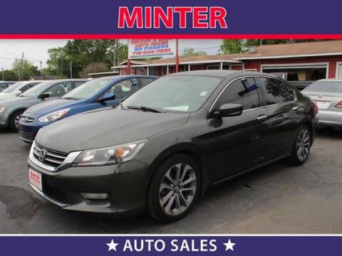 2013 Honda Accord for sale at Minter Auto Sales in South Houston TX