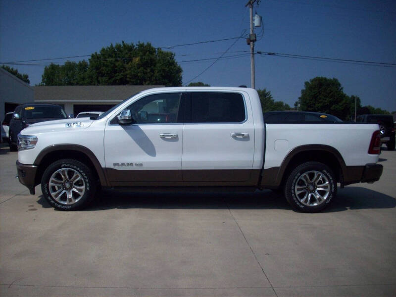 Used 2021 RAM Ram 1500 Pickup Longhorn with VIN 1C6SRFKTXMN743435 for sale in Seneca, KS