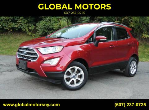 2018 Ford EcoSport for sale at GLOBAL MOTORS in Binghamton NY