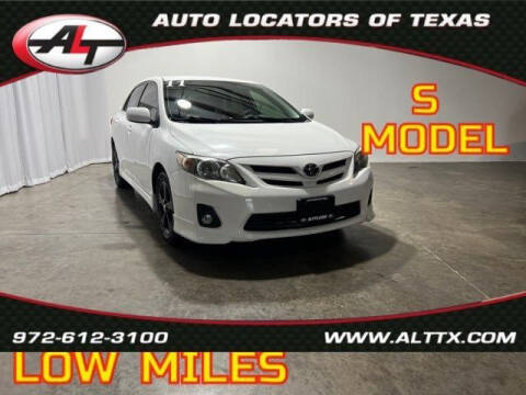 2011 Toyota Corolla for sale at AUTO LOCATORS OF TEXAS in Plano TX