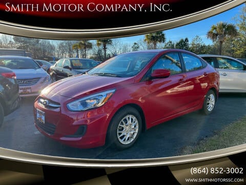 2016 Hyundai Accent for sale at Smith Motor Company, Inc. in Mc Cormick SC