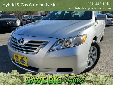 2009 Toyota Camry Hybrid for sale at Hybrid & Gas Automotive Inc in Aberdeen MD